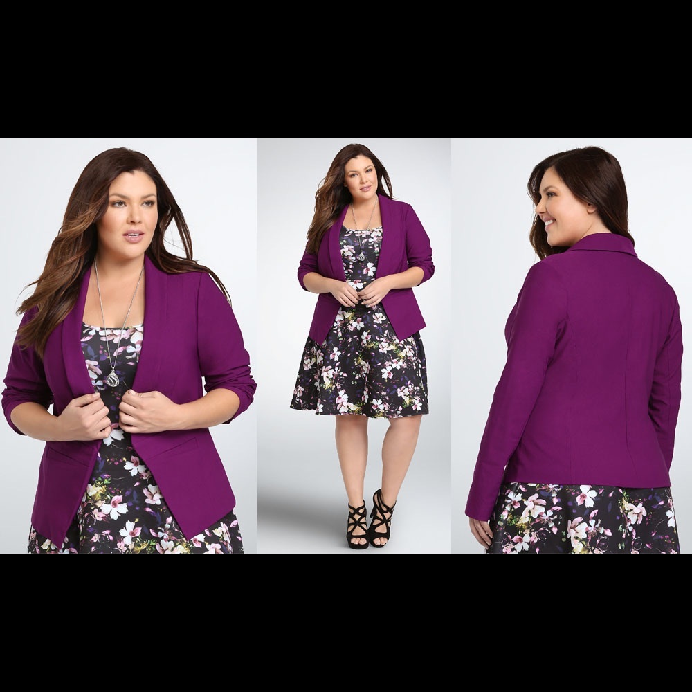 Purple Torrid blazer size 3X